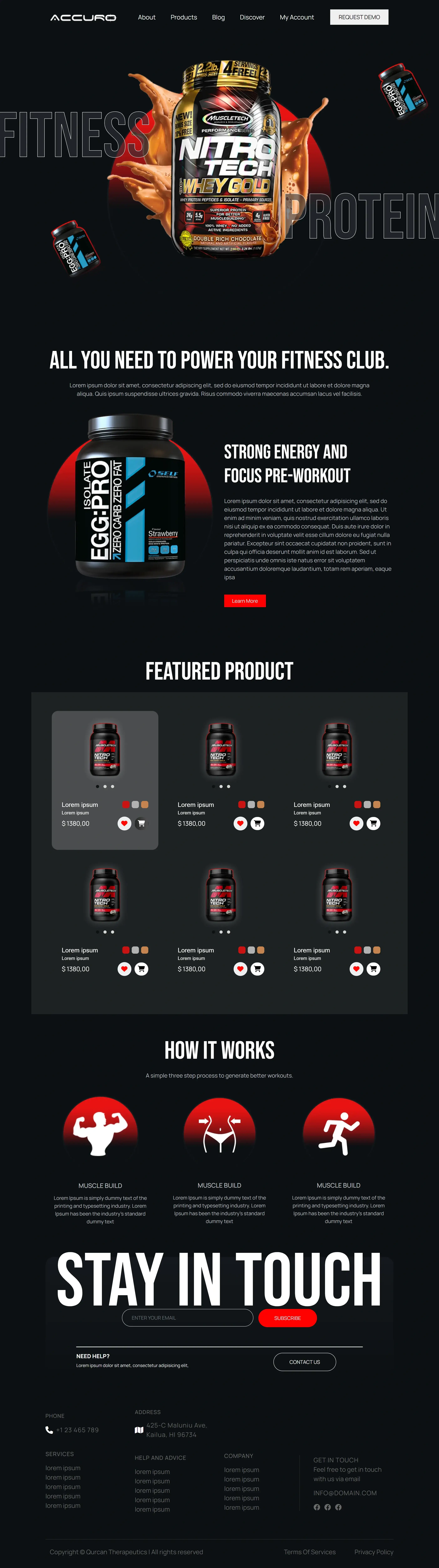 Custom eCommerce Development for Accuro’s Fitness Supplement: Brand Powering Performance